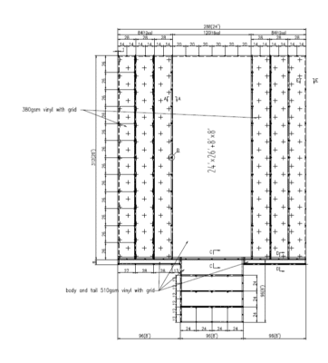 Rip-Stop Vinyl Lumber Tarp with 8 Ft. Drops